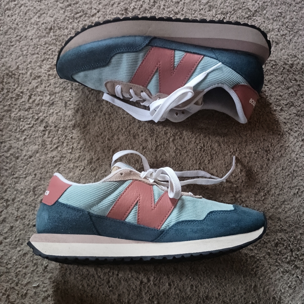 New Balance 237 Retro Sneaker Women's Size 8.5 Green/Brown PRE-OWNED - Picture 3 of 7